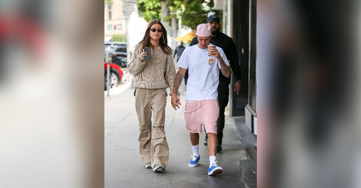 Justin Bieber dotes on wife Hailey Bieber's toddler niece as the couple  step out in Studio City