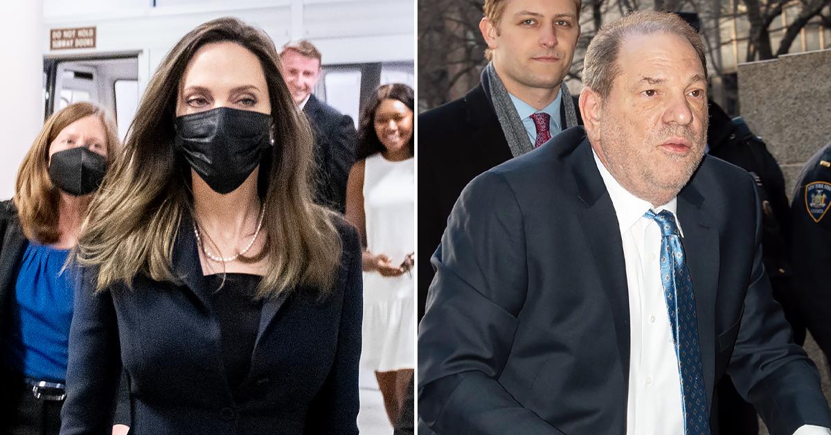 angelina jolie steps out first time revealing new details harvey weinstein alleged assault ok pp