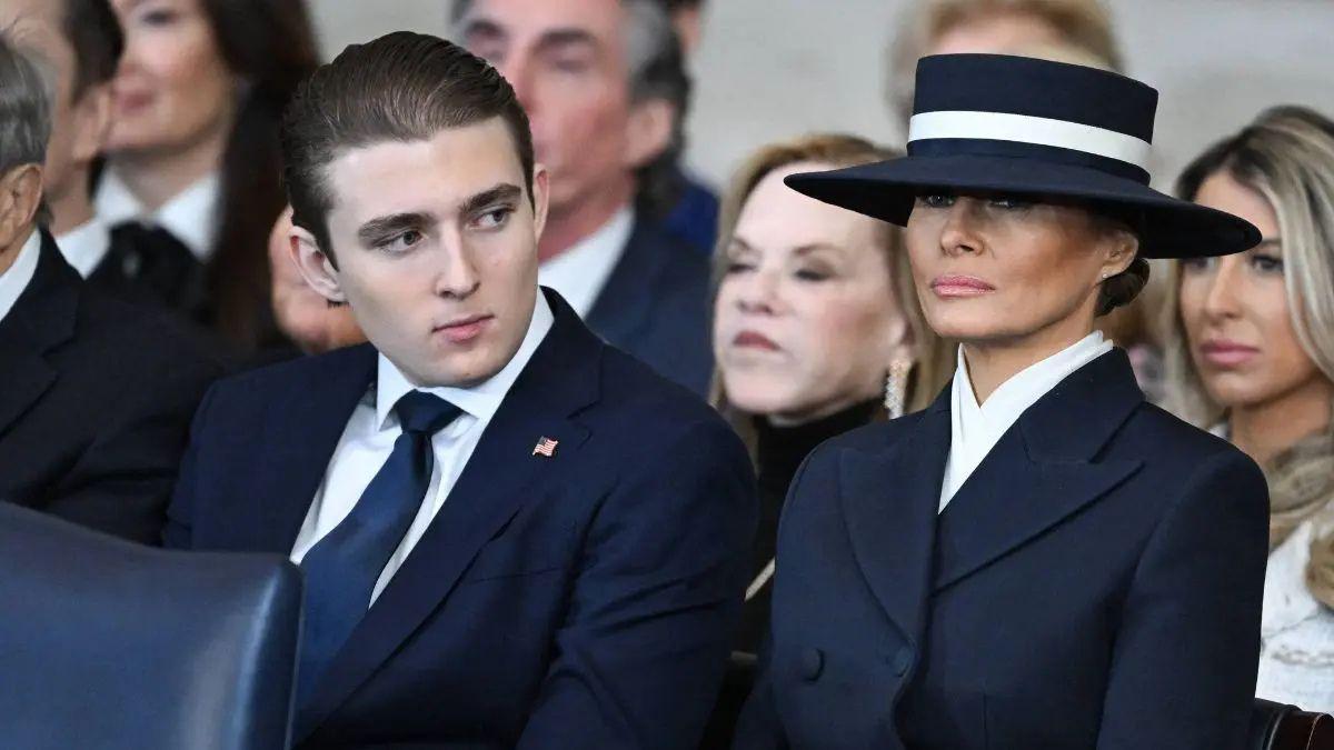 Photo of Barron Trump reportedly met the young woman on social media. 