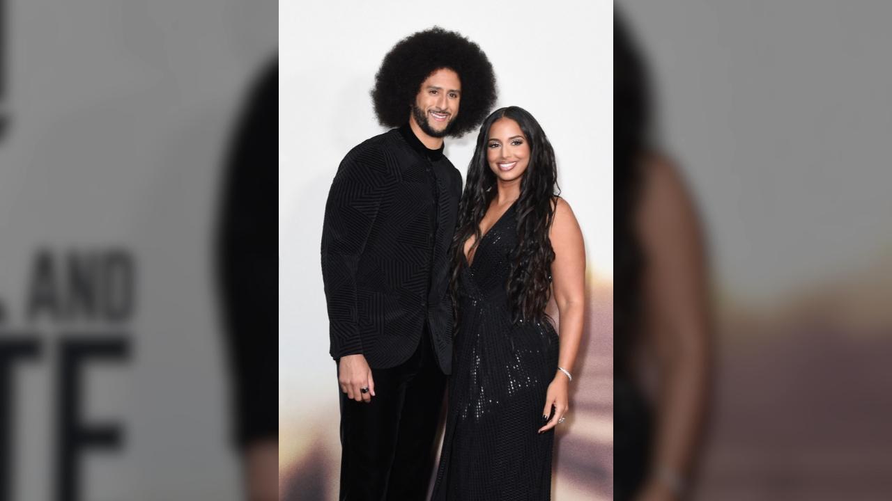Colin Kaepernick and his wife, Nessa Diab.
