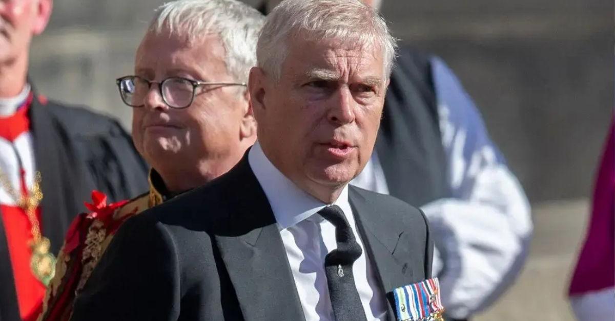 Ex-Prince Andrew Seen Walking His Corgis at Sandringham…