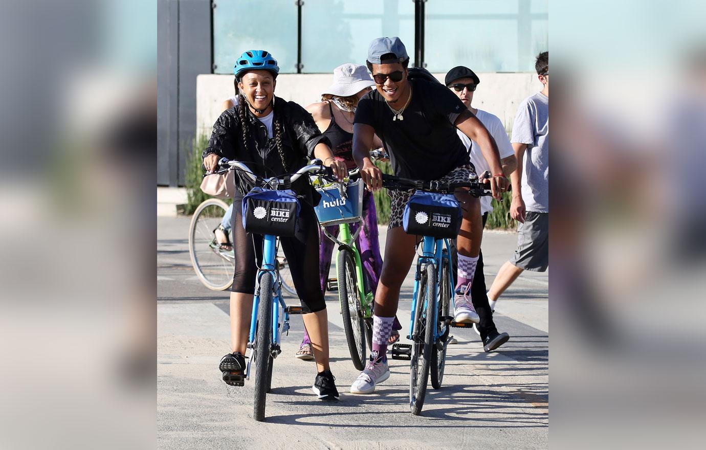 tia and cory biking lA