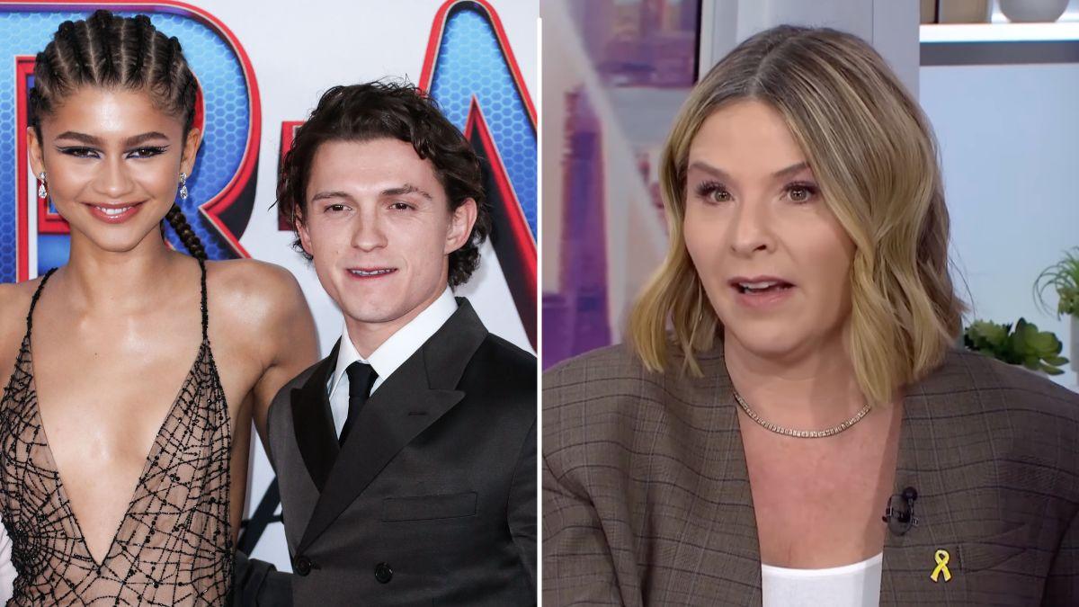 Photo of Zendaya, Tom Holland and Jenna Bush Hager