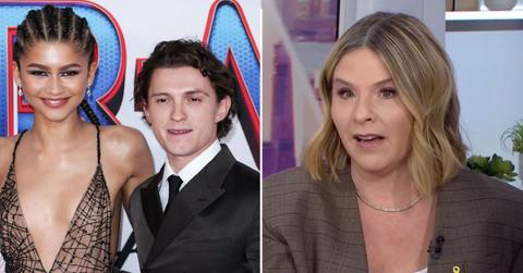 Photo of Zendaya, Tom Holland and Jenna Bush Hager