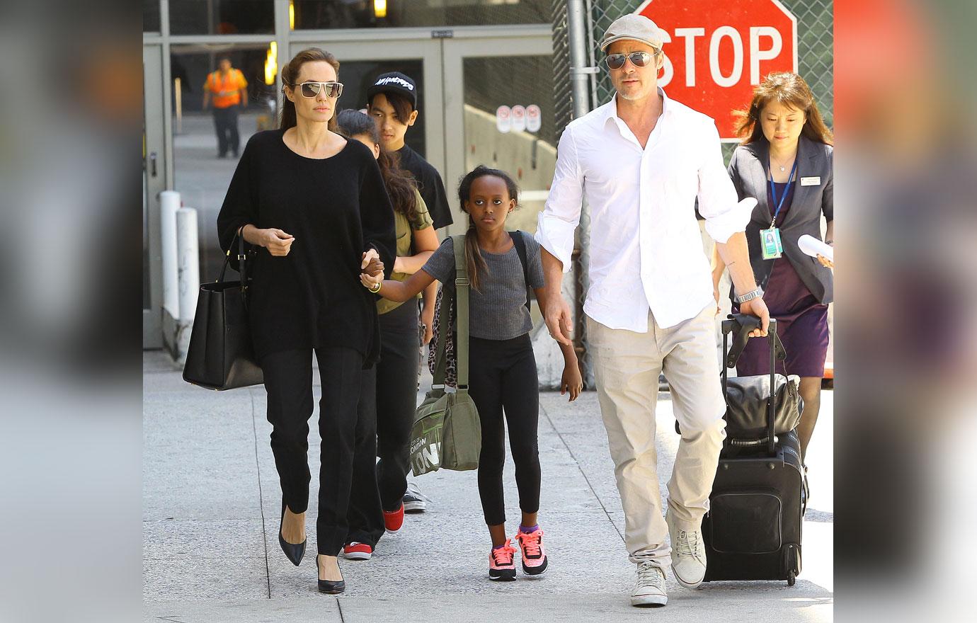 angelina & brad & kids