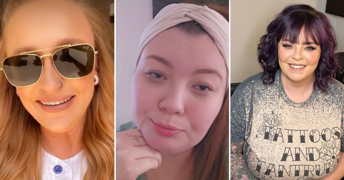 Composite photo of Maci Bookout, Amber Portwood and Catelynn Lowell