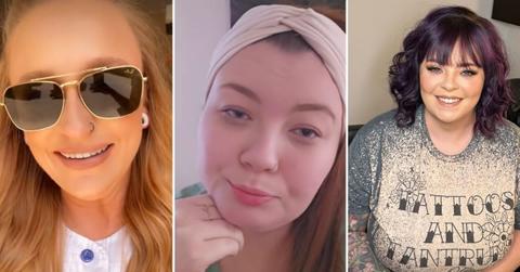 Composite photo of Maci Bookout, Amber Portwood and Catelynn Lowell