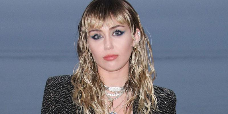 Miley Cyrus Black Blazer Wet Hair Cryptic Instagram Goodbyes Kaitlynn Carter Split