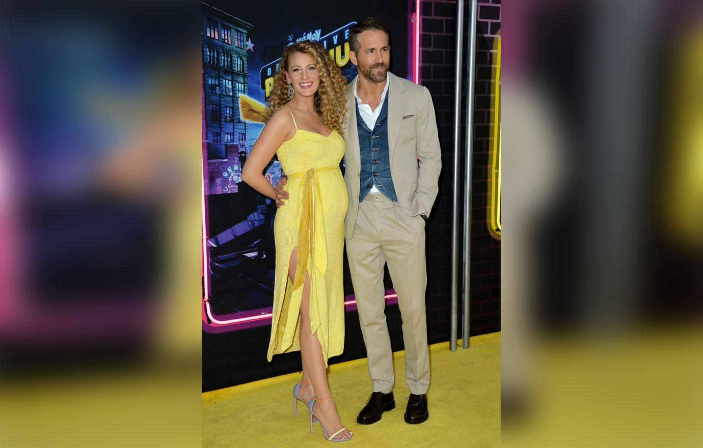 Ryan Reynolds and Blake Lively At Pokemon Detective Pikachu Premiere