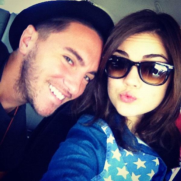 Lucy Hale Kissy Face