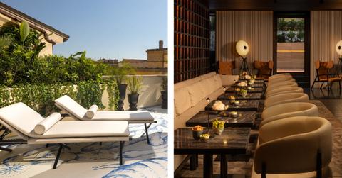 Composite photo of the Art'otel Rome Piazza Sallustio.