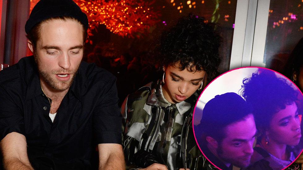 Robert pattinson fka twigs engaged party together sushisamba