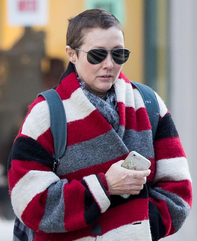 EXCLUSIVE: Shannen Doherty seen in New York.