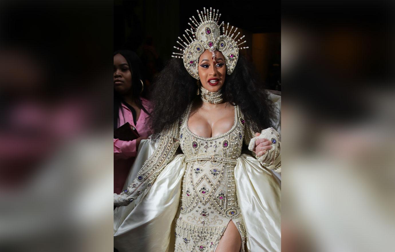 Cardi B and Jeremy Scott head out to the Met Gala