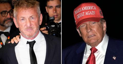 photo of Sean Penn and Donald Trump