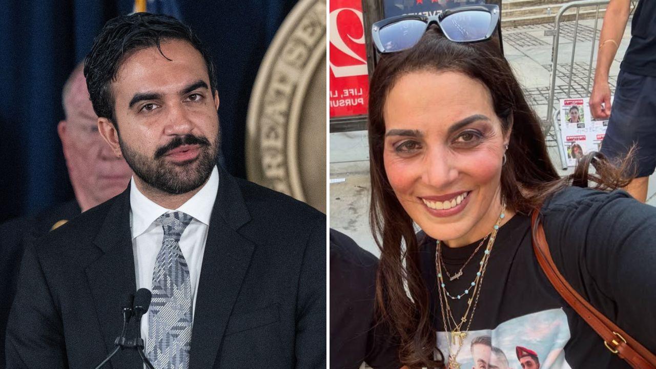 Split image of Zohran Mamdani and Stefanie Benshimol