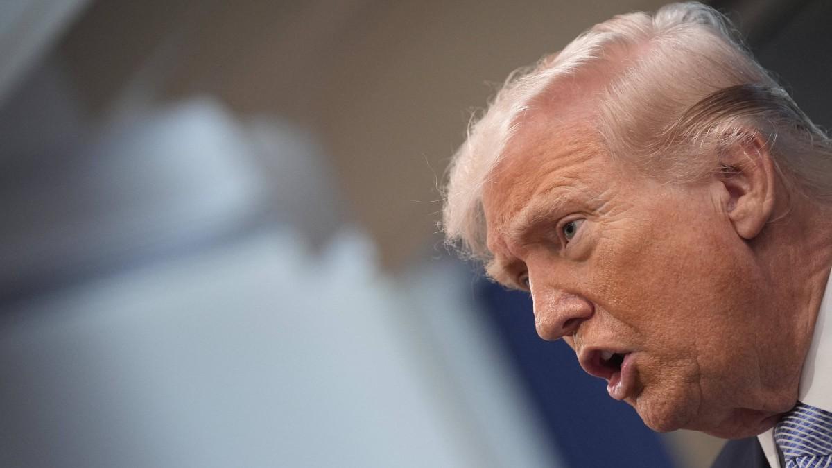 image of Donald Trump recently rambled in a speech. 