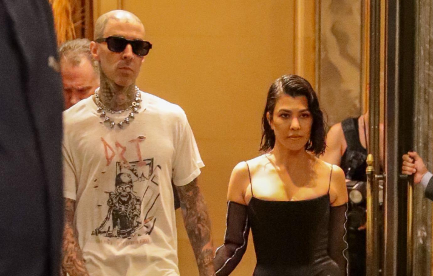 kourtney kardashian travis barker plan wedding ceremony