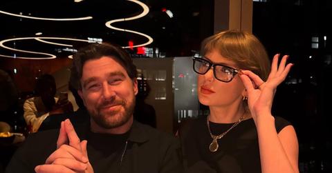 pic of Travis Kelce, Taylor Swift.