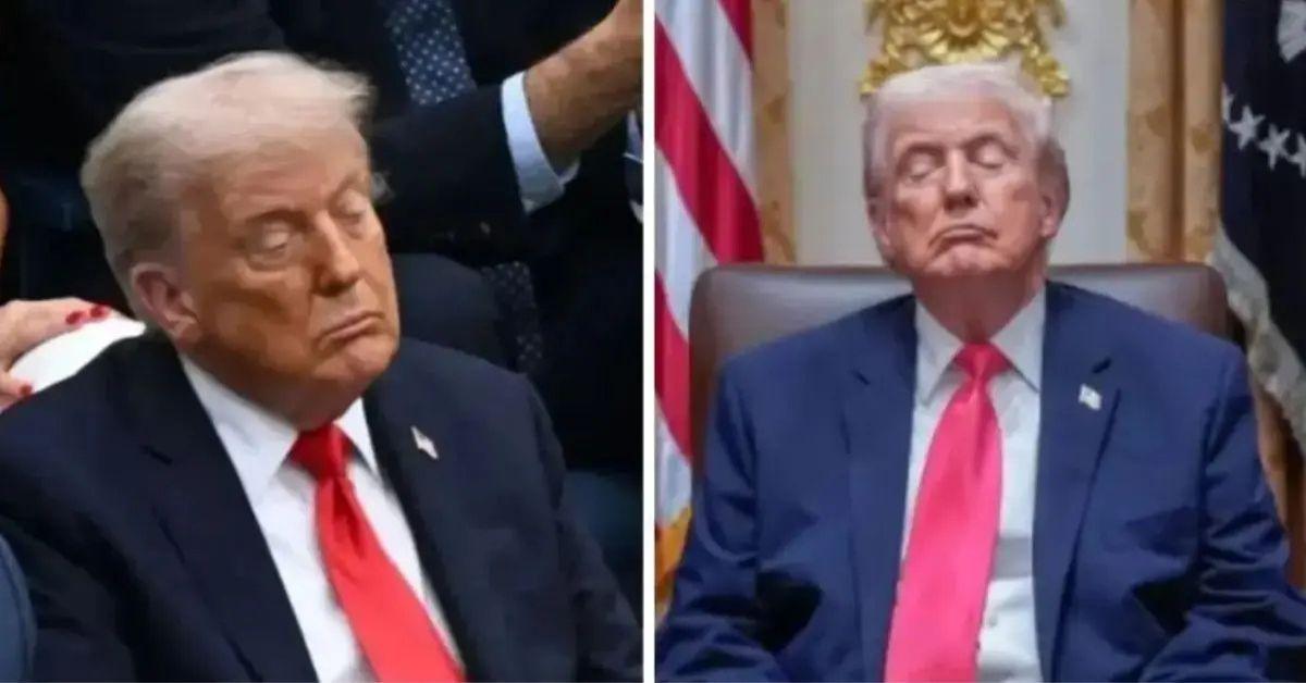 Photo of Despite being spotted dozing off in meetings, Donald Trump claimed he was in 'perfect health.'