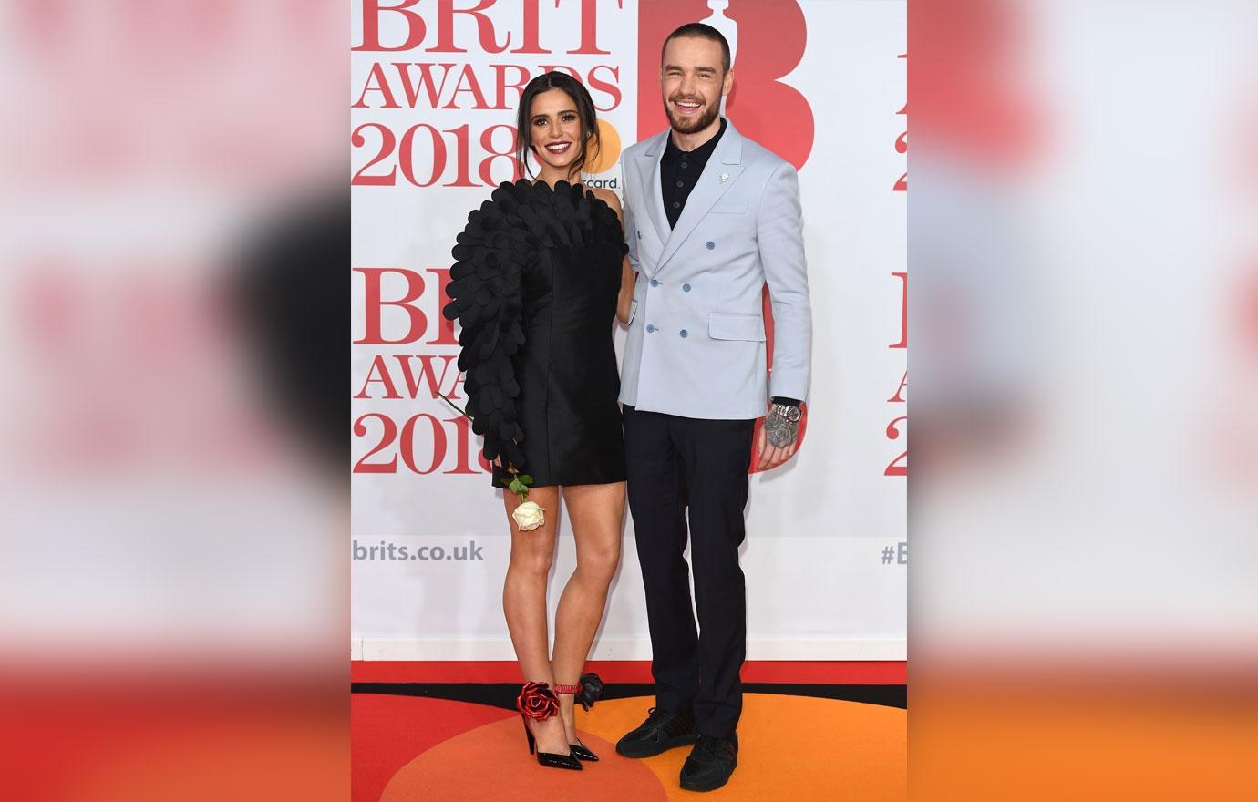 Cheryl and Liam Payne pose at the 2018 Brit Awards