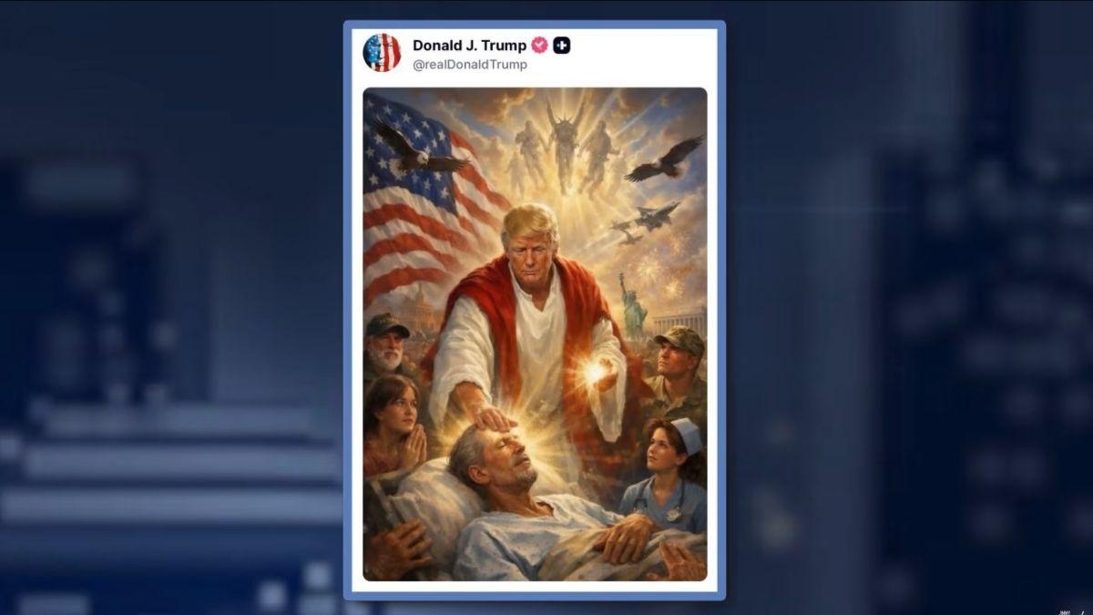 Image of Donald Trump’s viral post was deleted after drawing criticism.