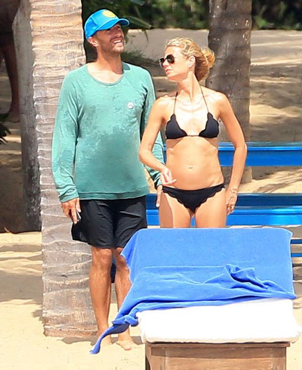 Gwyneth Paltrow Shows Off Bikini Body While on Vacation with Chris