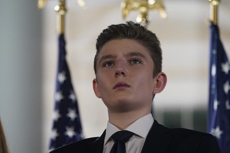 barron trump found out dad donald got shot