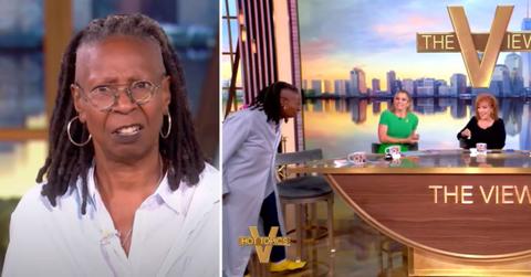 Two photos of Whoopi Goldberg on 'The View.'
