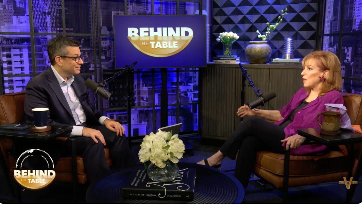 photo of Joy Behar and her co-hosts of 'The View' joked about Anson Mount's name before the interview.