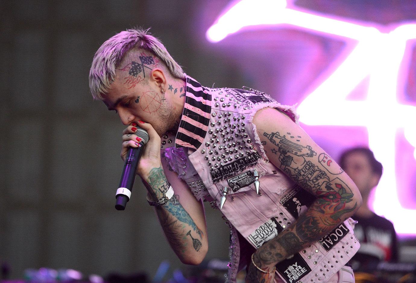Lil peep performing onstage