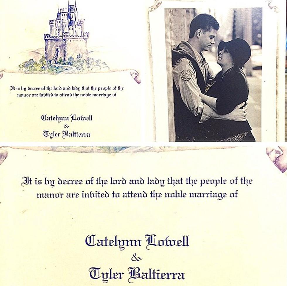 Catelynn tyler wedding invitation