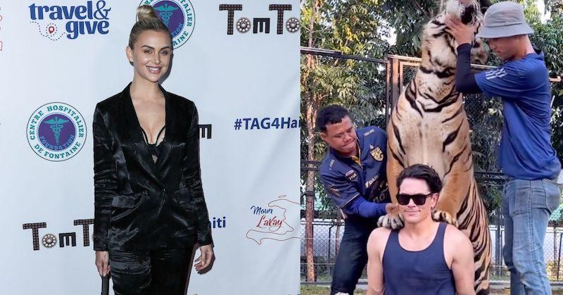 Lala Kent SLAMS Tom Sandoval for posing with a captive tiger in
