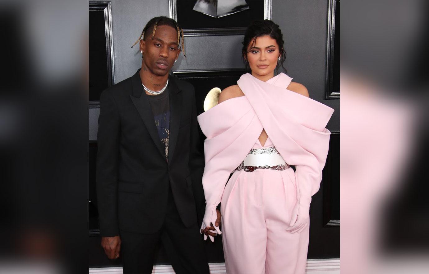 Kylie Jenner And Travis Scott Pose On The Red Carpet