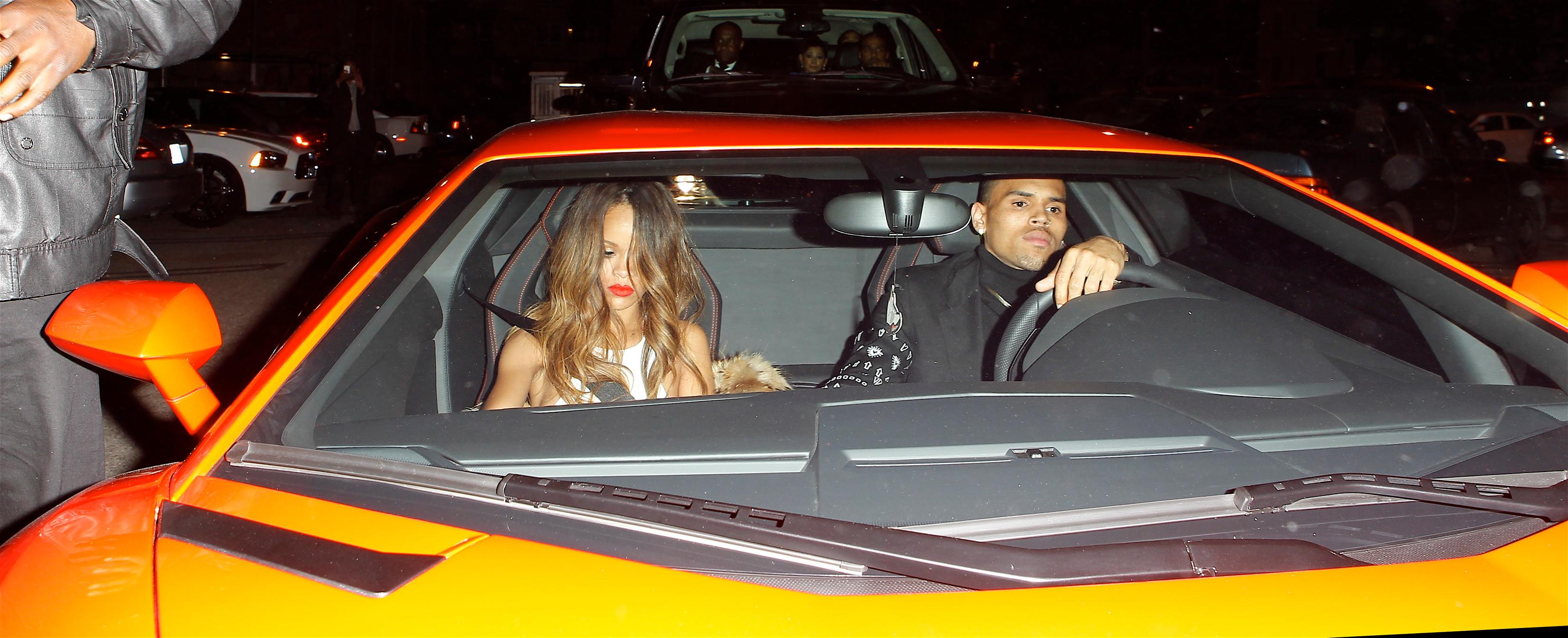 Rihanna and Chris Brown at Supper Club