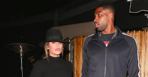 Khloe Kardashian and beau Tristan Thompson show some PDA at The Nice Guy