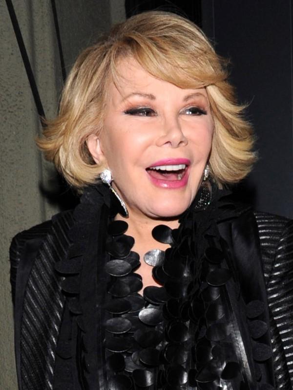 Joan Rivers dining at Craig’s in West Hollywood