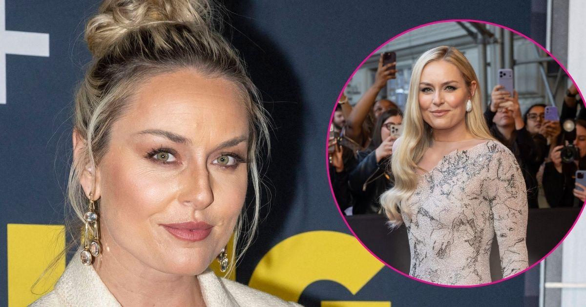 split photo of Lindsey Vonn