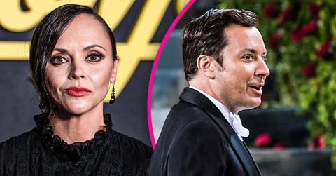 Composite photo of Christina Ricci and Jimmy Fallon