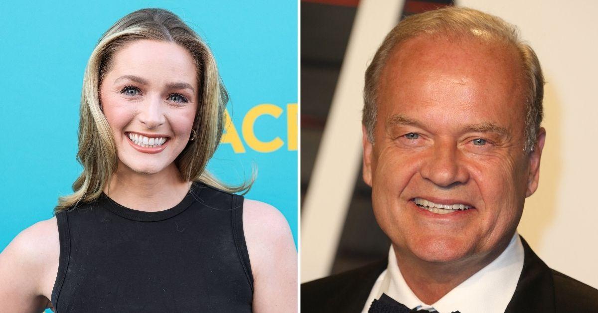 image of Greer Grammer and Kelsey Grammer reconnected by chance at a Christmas tree lot when she was 16.