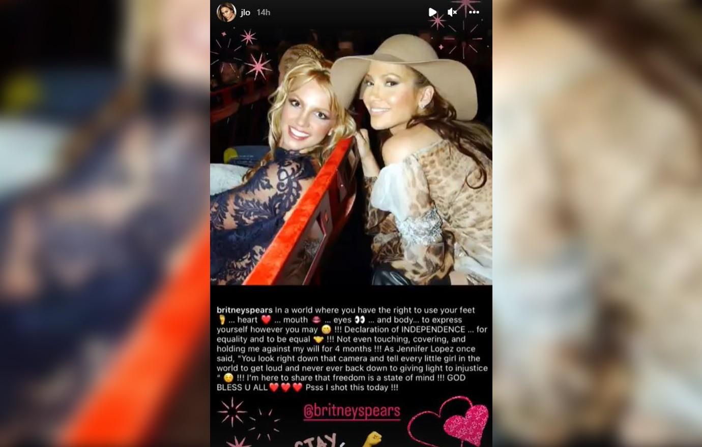 jennifer lopez supports britney spears kevin federline drama