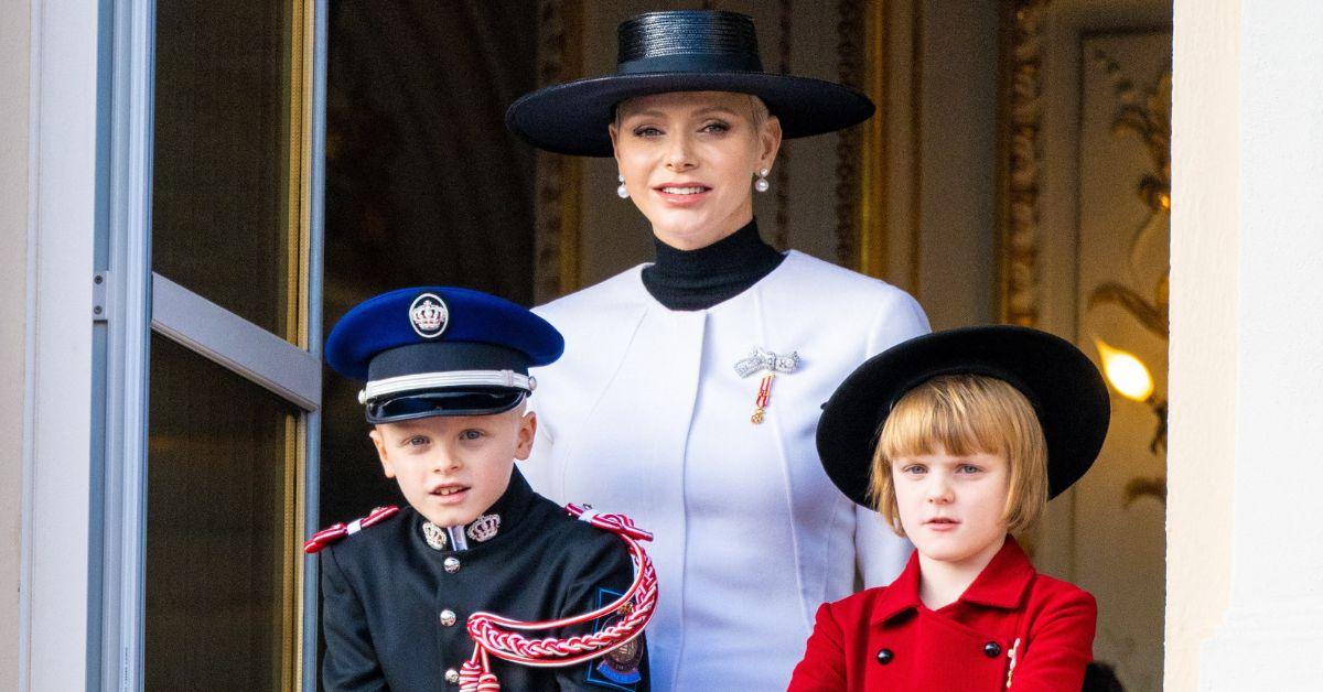 princess charlene with her children