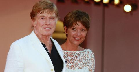 Photo of Robert Redford and Sibylle Szaggars