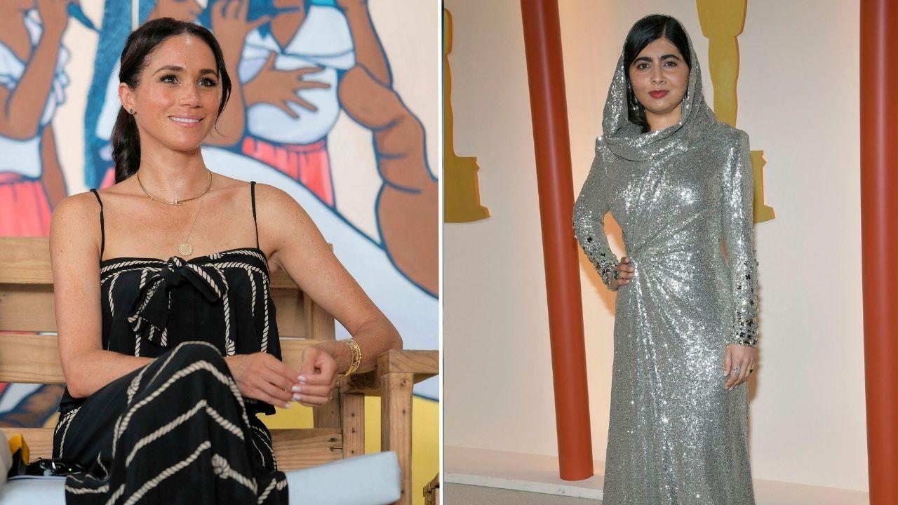 Image of Malala Yousafzai joined Meghan Markle for a virtual discussion about girls' education in 2020.