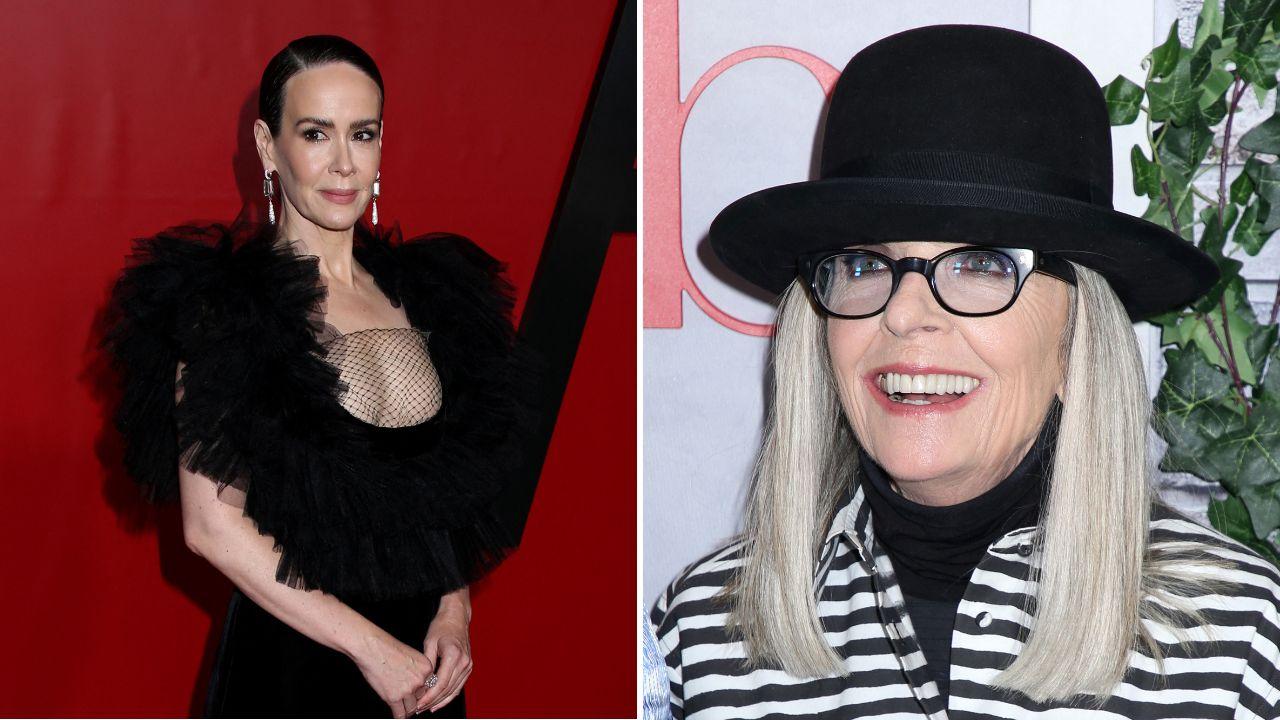 Split image of Sarah Paulson and Diane Keaton