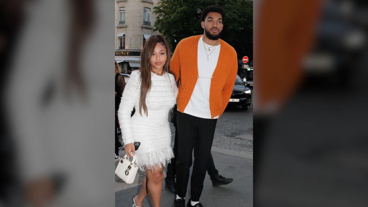 Photo of Jordyn Woods and Karl-Anthony Towns got engaged in December 2025.