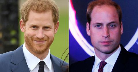 Split photo of Prince Harry and Prince William