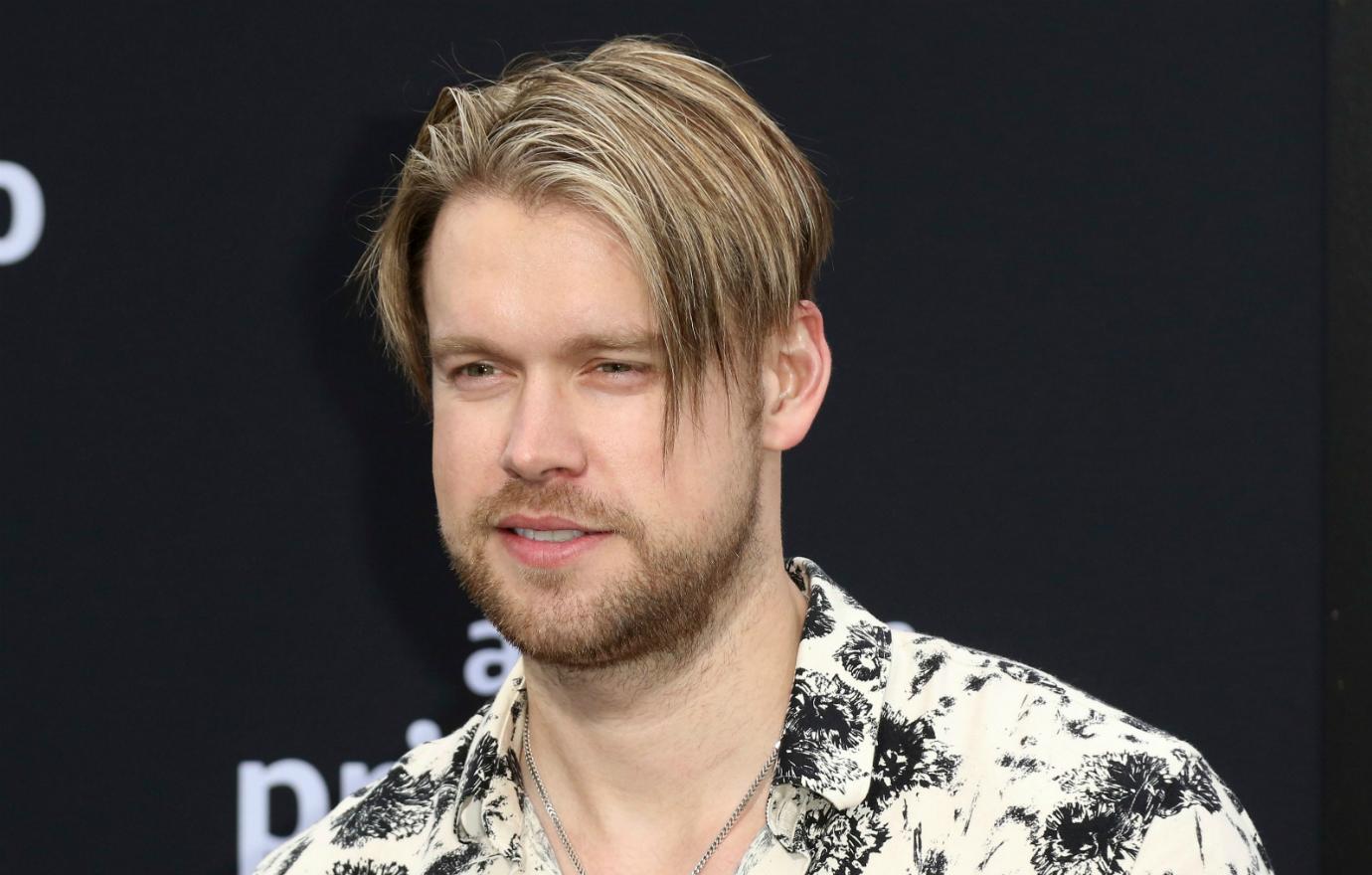 Chord Overstreet in a patterend shirt.