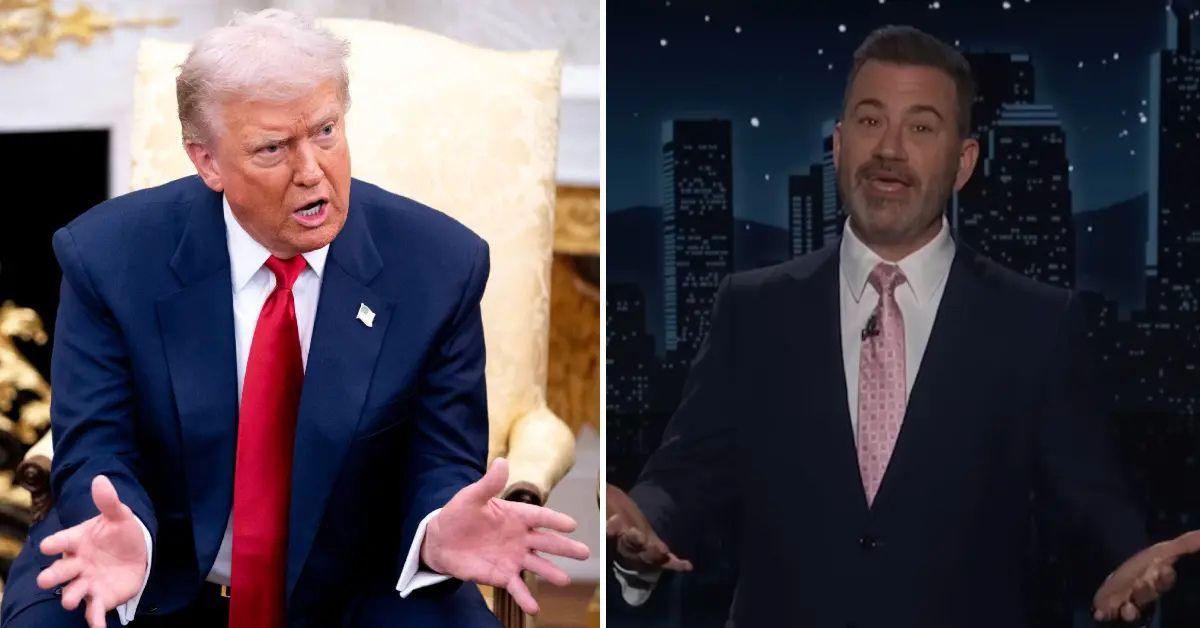 Photo of President Donald Trump threw major shots toward Jimmy Kimmel.