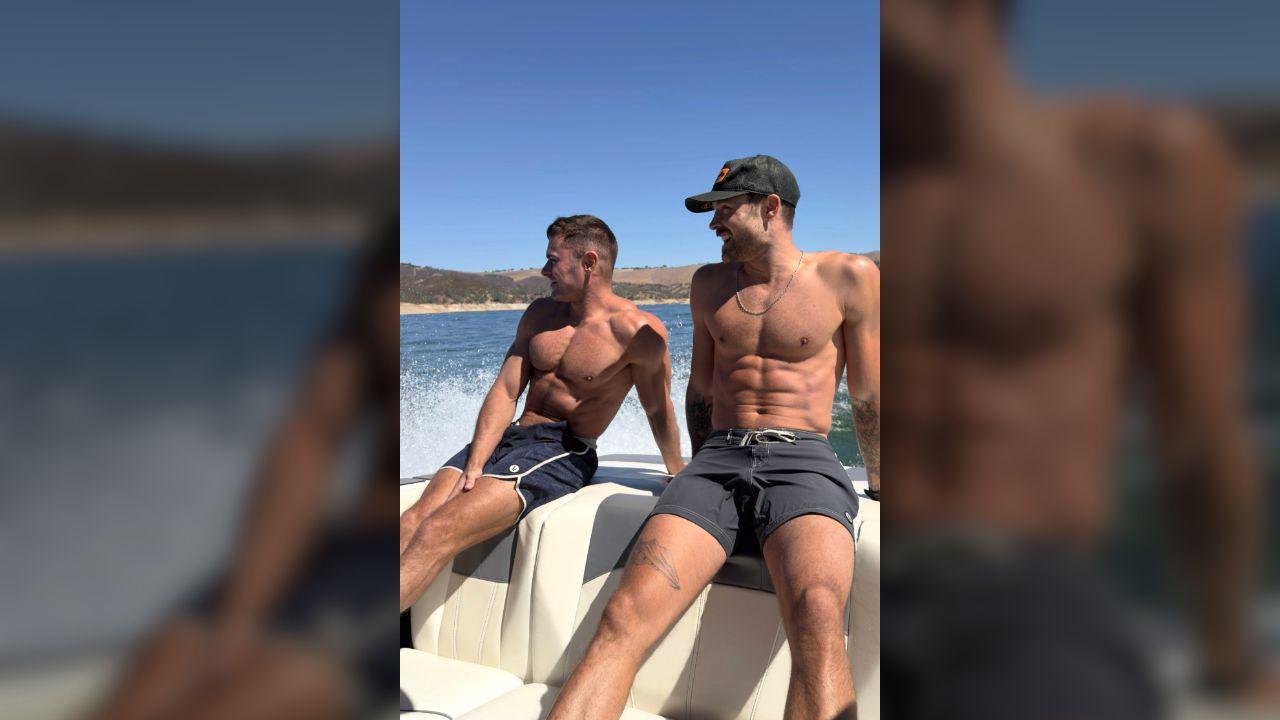 Photo of Fans were impressed with the brothers' muscles.